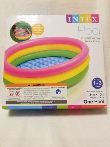Intex Sunset Glow Baby Pool (34 in x 10 in)