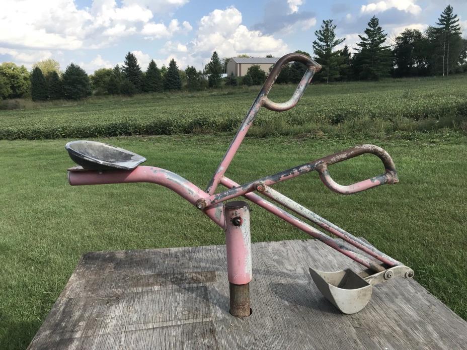 Vintage Playground/Park Sandbox Digger Ride-on Toy Backhoe Excavator Shovel