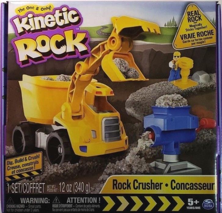 KINETIC ROCK Dig and Build Rock Crusher Complete Set Play Fun Gift FAST SHIPPING