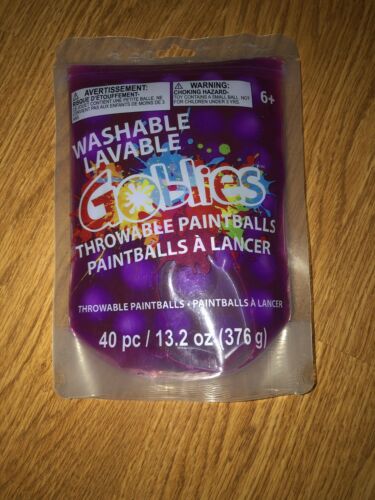 Goblies 40 Pc Throwable Paint Ball Purple Washable Lavable
