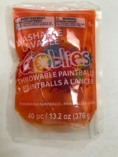Goblies(tm) Washable Throwable Paint Balls 40/pkg-orange