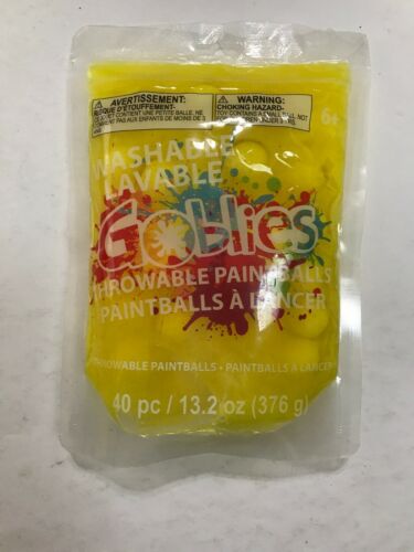 NEW Goblies(TM) Washable Throwable Paint Balls 40/pkg-Yellow