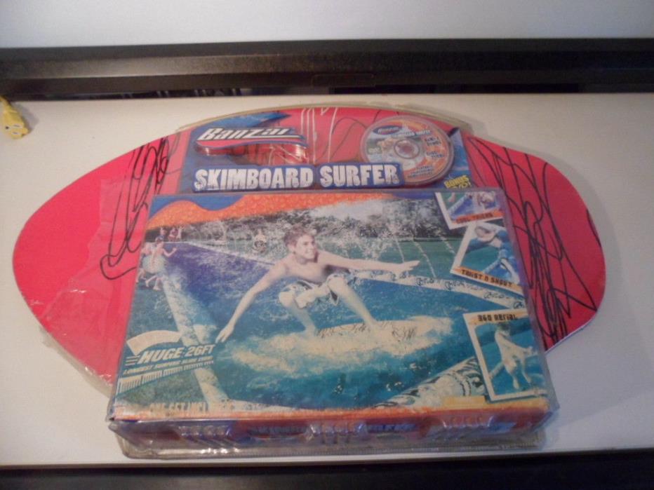 Banzai skimboard & surfer slide 26 ft brand new bonus dvd great condition
