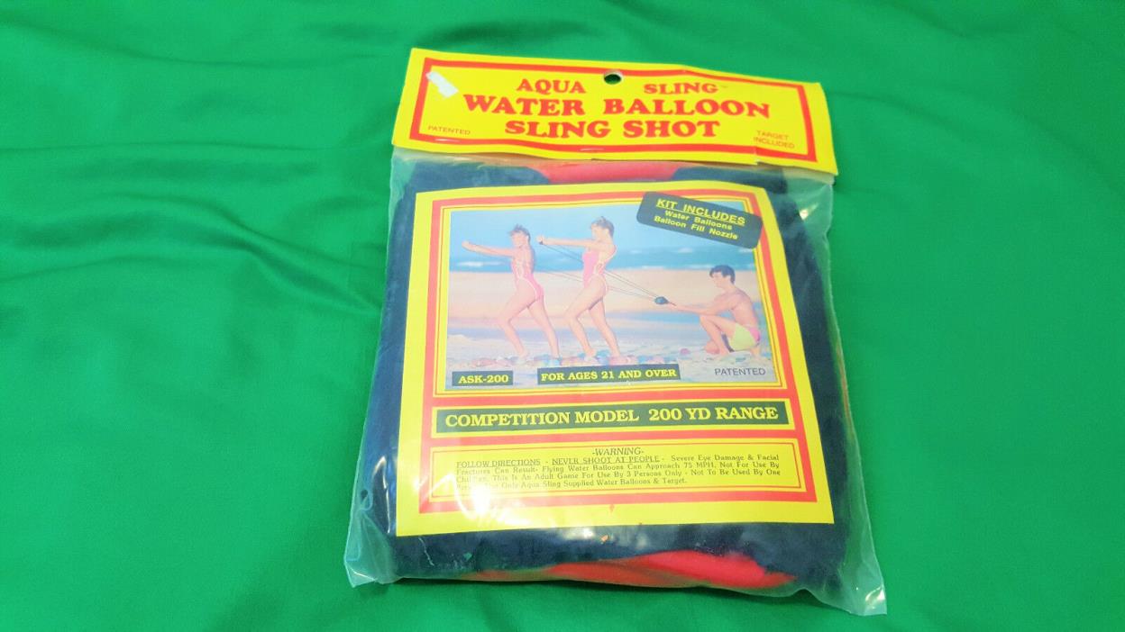 Aqua Sling Water Balloon Sling Shot-competition model 200 yards. New in Package.