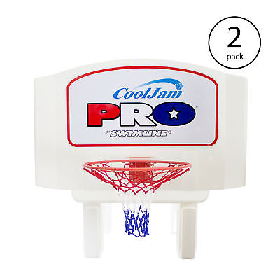 Swimline Super Wide Cool Jam Pro Inground Swimming Pool Basketball Hoop (2 Pack)
