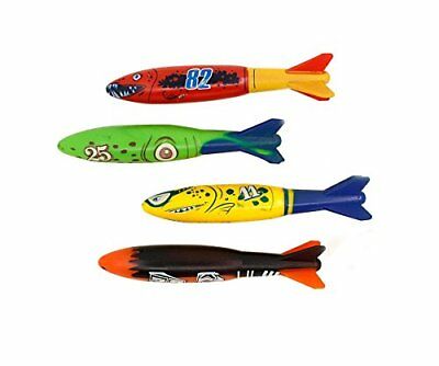 Swimming Diving Toy for Pool Use Gliding Shark Throwing Torpedo Underwater 4 P..