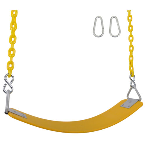 SWING SET STUFF INC COMMERCIAL POLYMER SEAT 5.5 FT COATED CHAIN (YELLOW) 0316