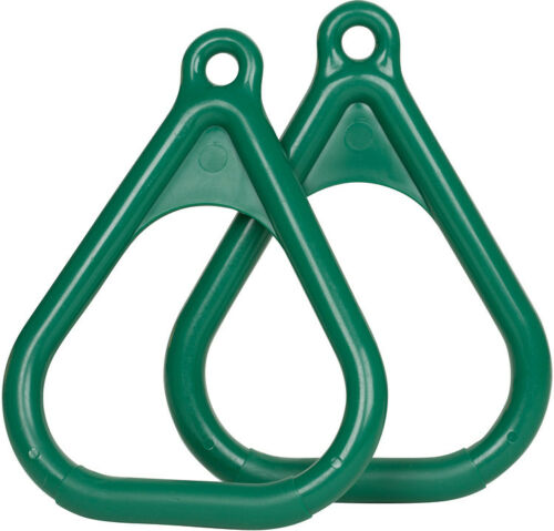 SWING SET STUFF PLASTIC TRAPEZE RINGS GREEN (PAIR) play accessory toy child 0005