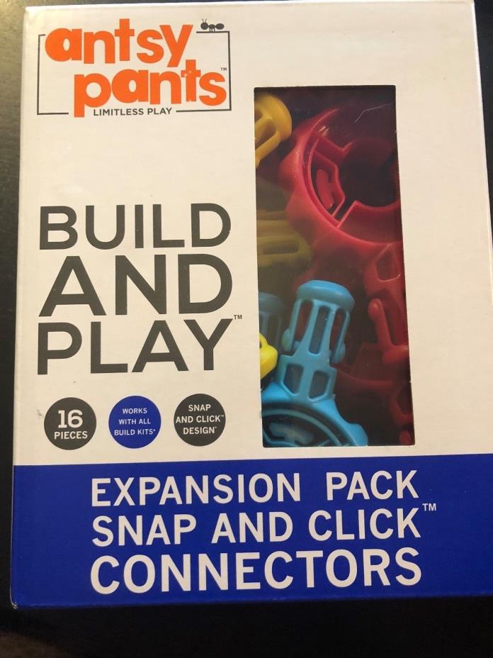 Antsy Pants Connectors Expansion Pack 16pc Snap And Click Design Multicolored
