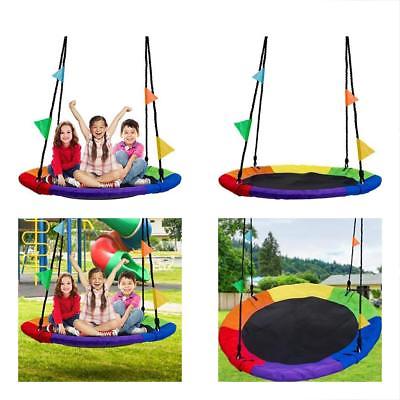 Sorbus Play & Swing Sets Saucer Tree Multi-Color Rainbow Kids Indoor/Outdoor Mat