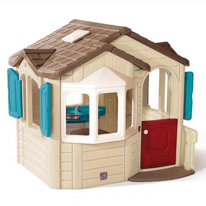 Step2 Neat Tidy Cottage Playhouse Kids Outdoor Play House Backyard Toy Children