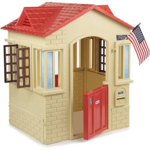 Little Tikes Cape Cottage Playhouse Cottage Kids Play Backyard House Fun Toy Tan