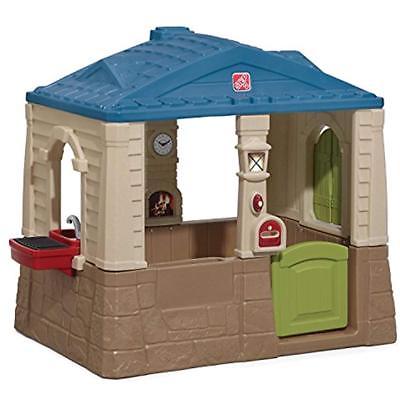 Happy Home Cottage & Grill Kids Playhouse, Blue