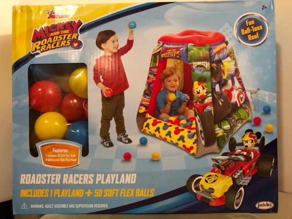 Disney Mickey Mouse and the Roadster Racers Play Ball Pit With 50 Balls