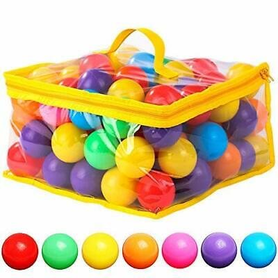 120 Count 7 Colors Free BPA Crush Proof Plastic Balls for Ball Pit...
