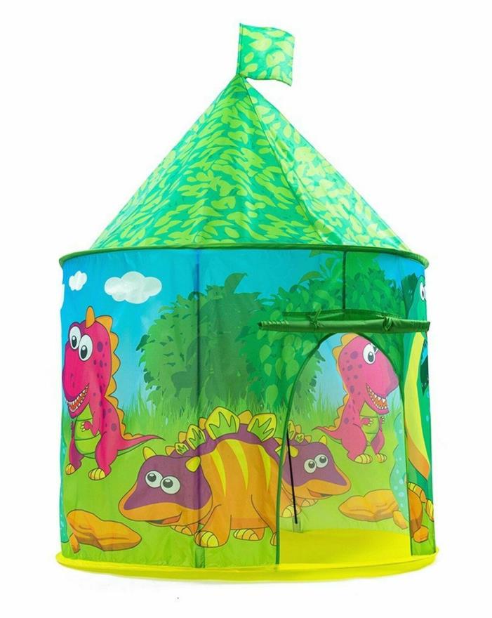 PLAY 10 Kids Tent Dinosaur Castle Pop up Tent for Indoor and Outdoor Fun,Neat...