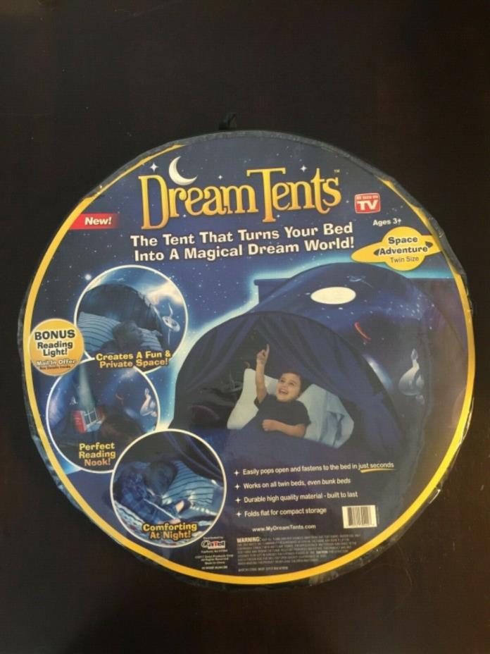 Dream Tents - Space Adventure - Twin Size Pop Up Tent - As Seen On TV Age 3+ NEW