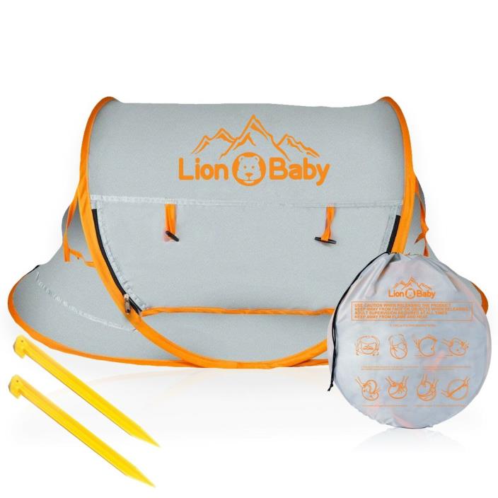 LionBaby Portable Pop up Beach Babies Tent, UPF 50+, baby tent for beach, infant