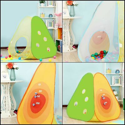 Ball Pit Tent with 50 Pit Ball Shooting and 3 Sticky Balls Design