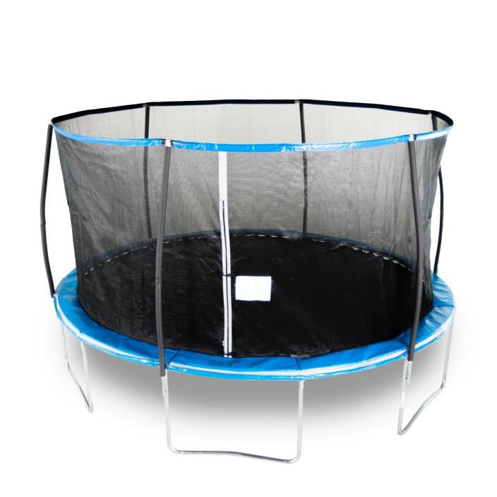 Bounce Pro 14-Foot Exclusive Trampoline, with Enclosure, Midnight Blue