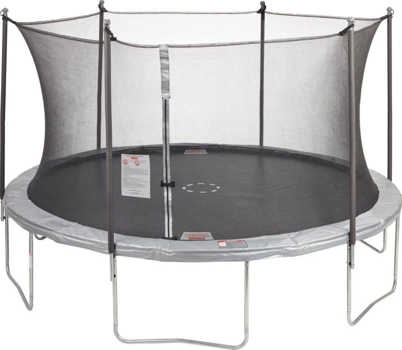 JumpZone 12 ft Round Trampoline with Enclosure