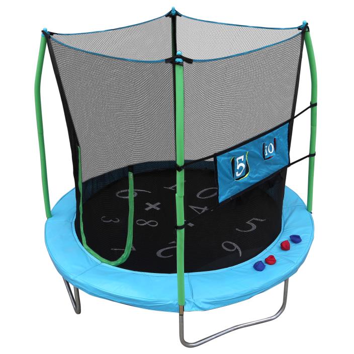 Trampoline Enclosure Net Round Safety Bounce Pad Jump Kids Mini Spring Exercise