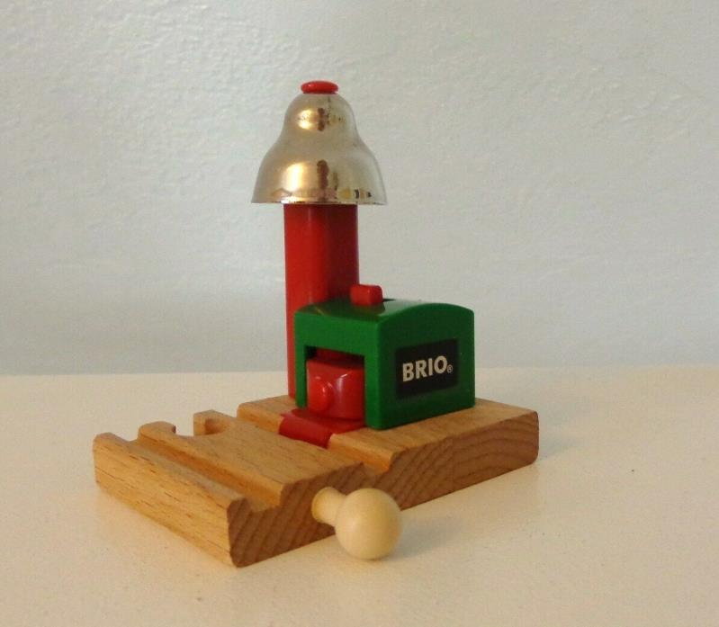 Brio Magnetic Bell Signal Ringing Accessory for Wooden Railway Rail Train Toy