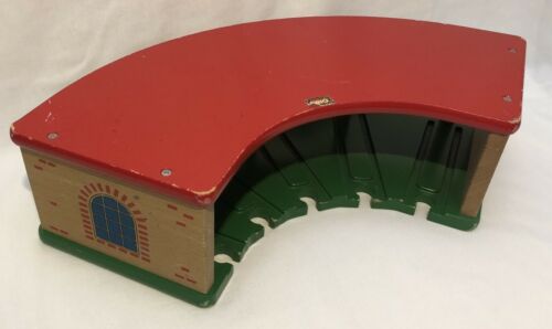 RARE Red Round House Shed Wooden Train Accessory BRIO Sweden Thomas Compatible