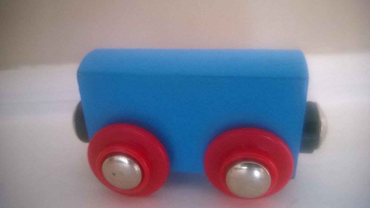 Vintage  Brio Thomas Blue Train Wooden Car Excellent