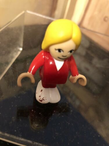 Brio GIRL with RED figure Vintage BRIO wooden train item Figurine