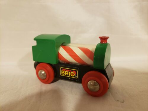 Brio wooden railway Train Spinning Candy Cane Engine VGUC