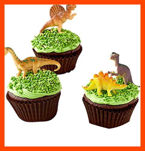 Mini Dinosaurs Toys Cupcake Toppers Dinosaur Cake Decoration Figures Multicolor
