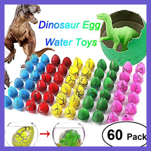 60 Pcs Easter Dinosaur Eggs Filled W Mini Toys That Hatch In Water Crack Egg Nov