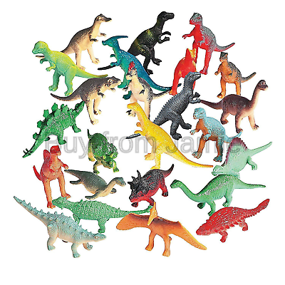 Fun Express Vinyl Mini Dinosaurs - 72 Count Dinosaurs (72-pack)