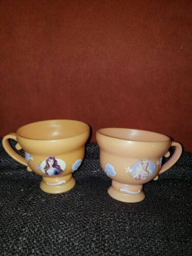Barbie Orange Cups Replacement Lot Of 2