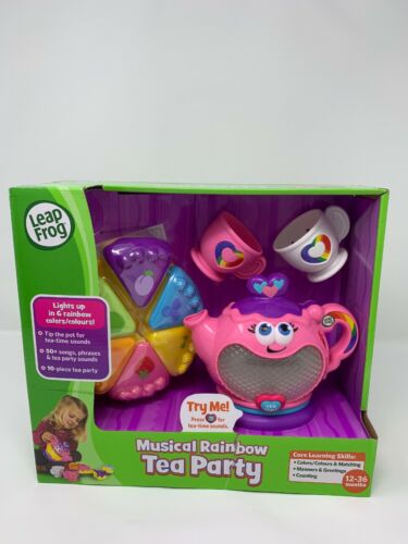 LeapFrog Musical Rainbow Tea Party Children's Play Set, Toy ~ NEW - 2597 - Read