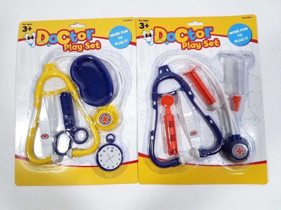 2 Set Pretend Doctor Nurse Hospital Play Set Fun Gift for Kid Stocking Stuffers