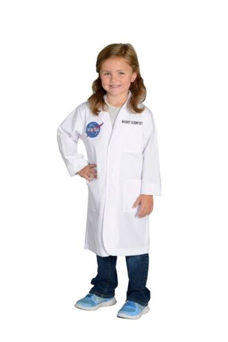 Jr. Rocket Scientist White Lab Coat with NASA Logo - Child Size 8 - 10 by Aeroma