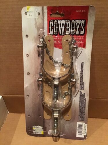 New cowboys spurs set play toy replica costume accessory Die Cast Metal