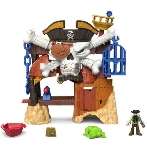 NEW Imaginext Blackbeard's Lair Pirates Hidden Treasure Fisher-Price Playset