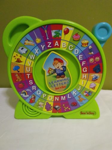 Rare 2001 Mattel Learning Letters See'n Say Alphabet Fun Sounds - A0001