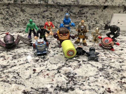LOT of 10 IMAGINEXT Hasbro DC Comics MARVEL SUPER HEROES VILLAIN FIGURES RARE