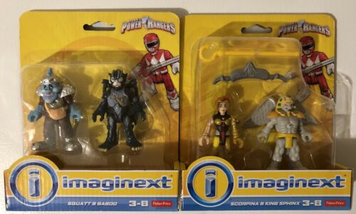 2 Saban's Imaginext Power Ranger 2 Pack Squatt & Baboo + Scorpina & King Sphinx