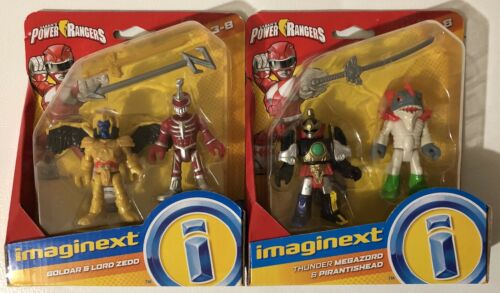 2 Power Rangers Imaginext 2pk Goldar & Lord Zedd + Megazord & Pirantishead