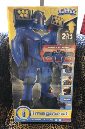 Imaginext BATBOT EXTREME DC Friends 2 Feet Tall Wings NIB Spend Your Christmas $