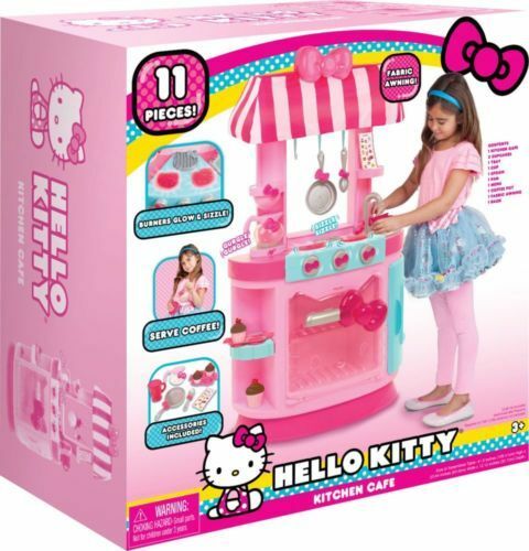Just Play - Hello Kitty Kitchen Cafe Pretend Play Lights & Sounds Accessories