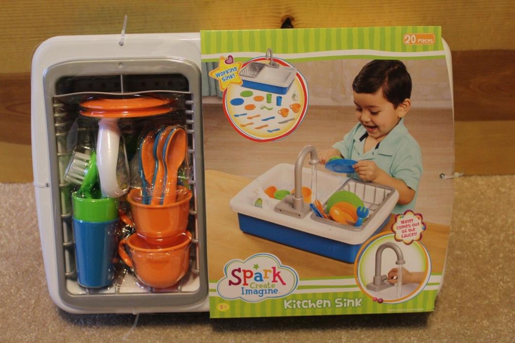 Spark KITCHEN SINK Toy Real Running Water FAST SHIP!! Faucet Work Create Imagine