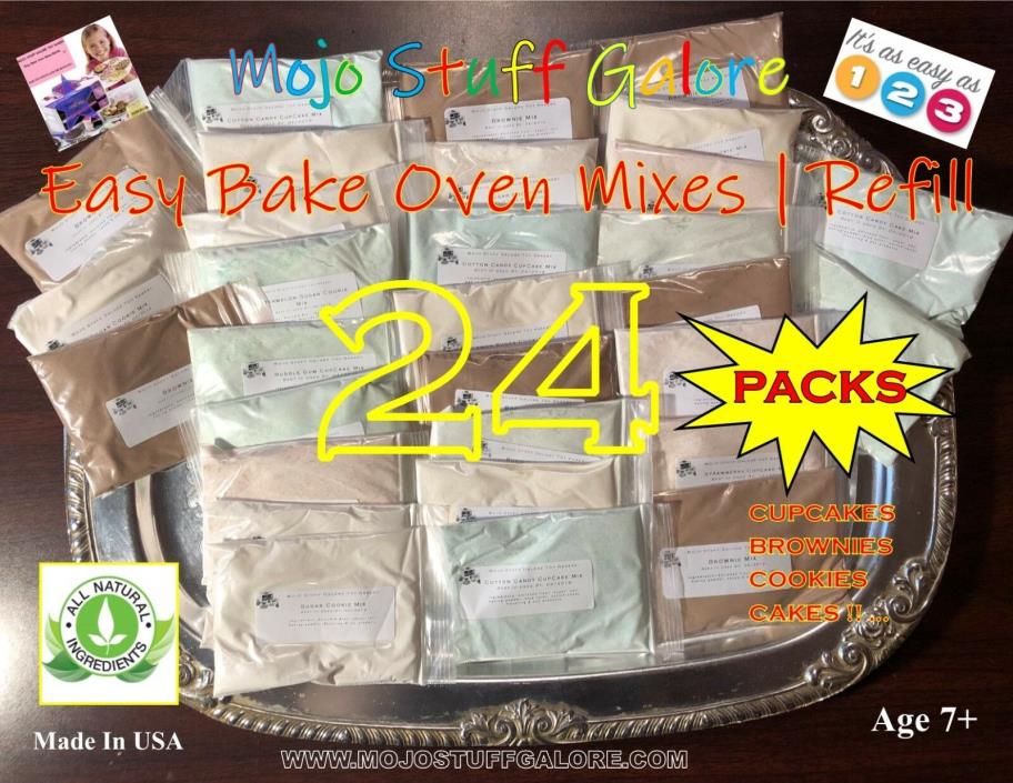 Ultimate Easy Bake Oven Mixes | Refill 24 PACKS (EZ Bake Oven) Cake & Cookies