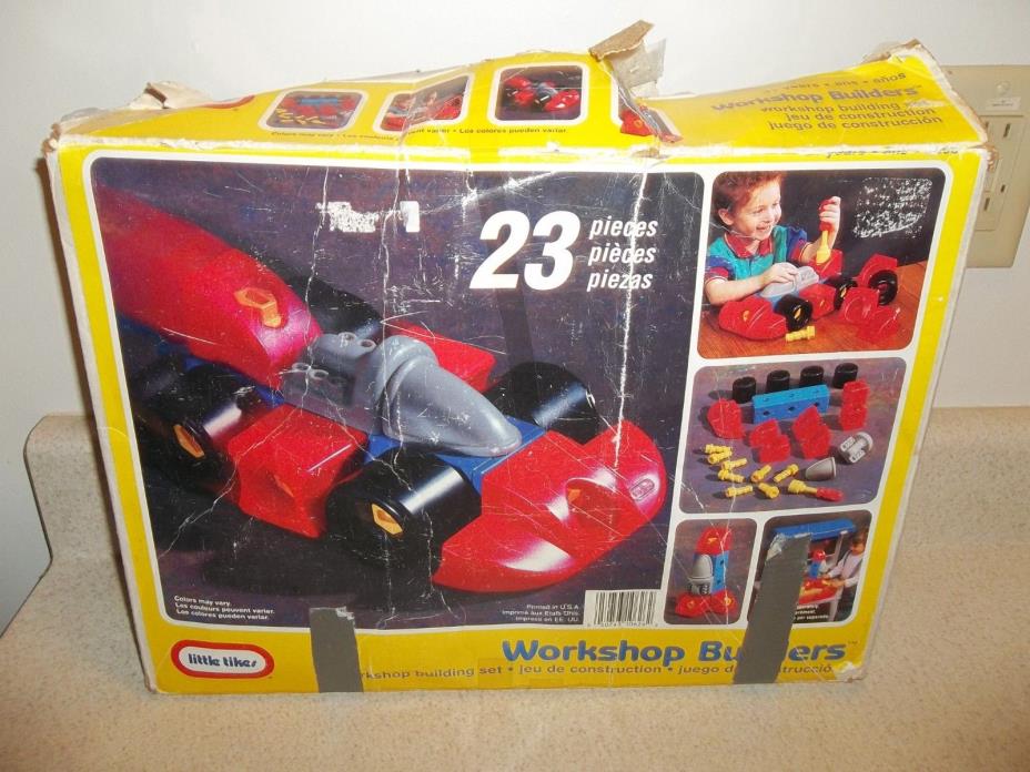 Vintage Little Tikes Workshop Builders 0626 Racecar Rocket Complete in Box  738