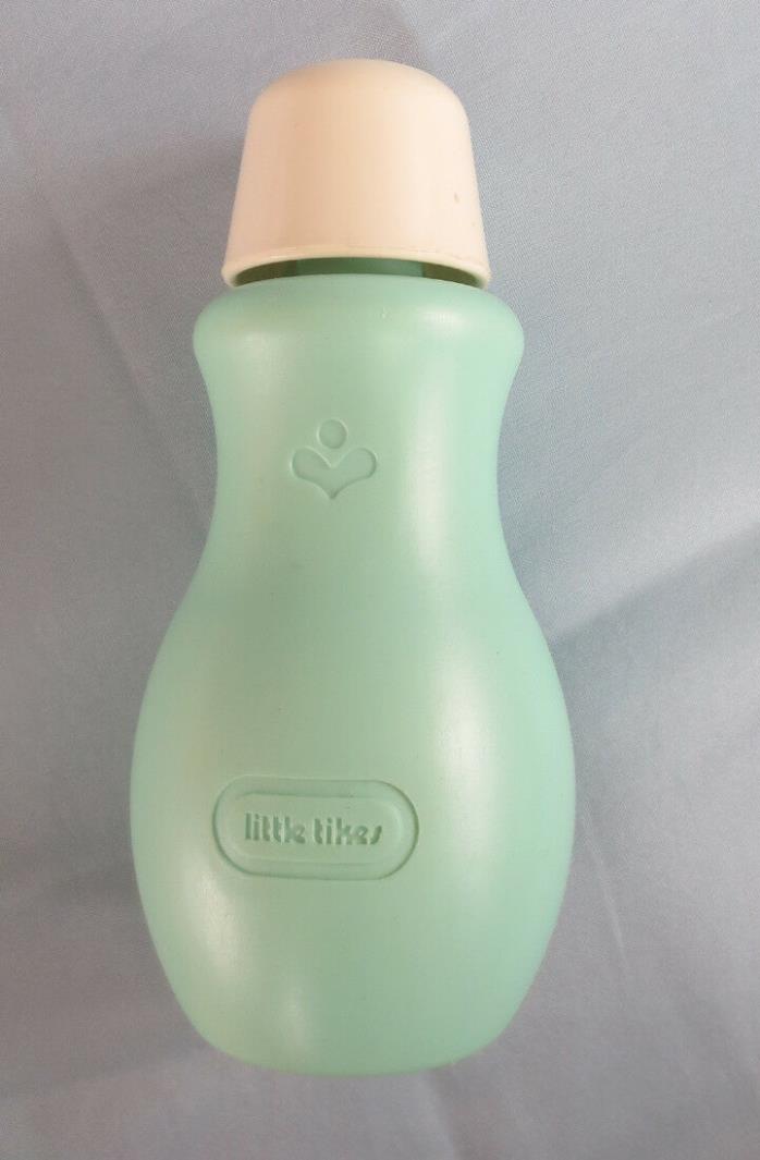 vintage Little Tikes vanity Beauty Salon Green Shampoo Bottle with lid HTF EUC
